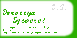 dorottya szemerei business card